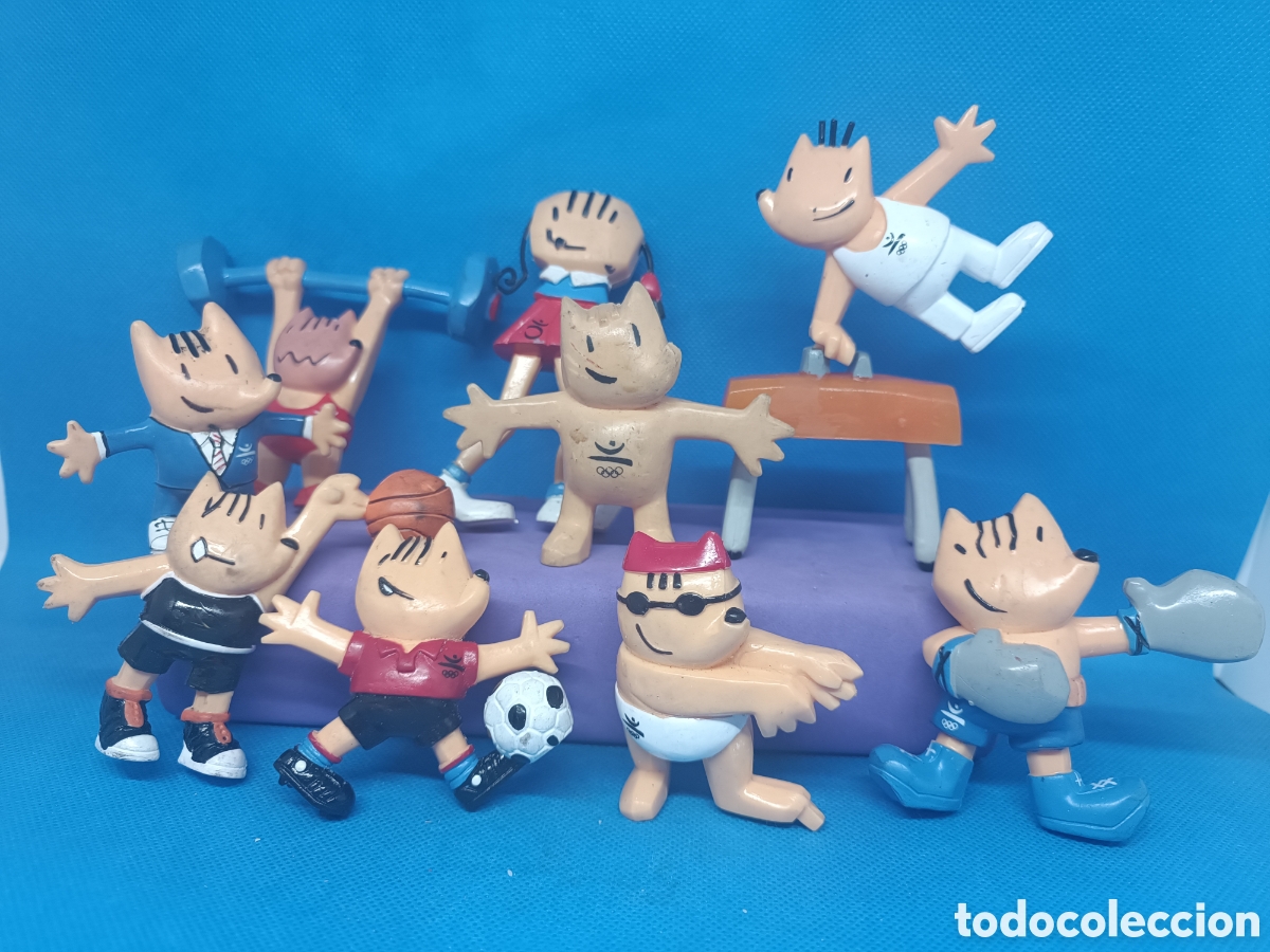 Figuras de goma y PVC: Familia PVC Cobi mascota Olimpiadas Barcelona 92 Yolanda