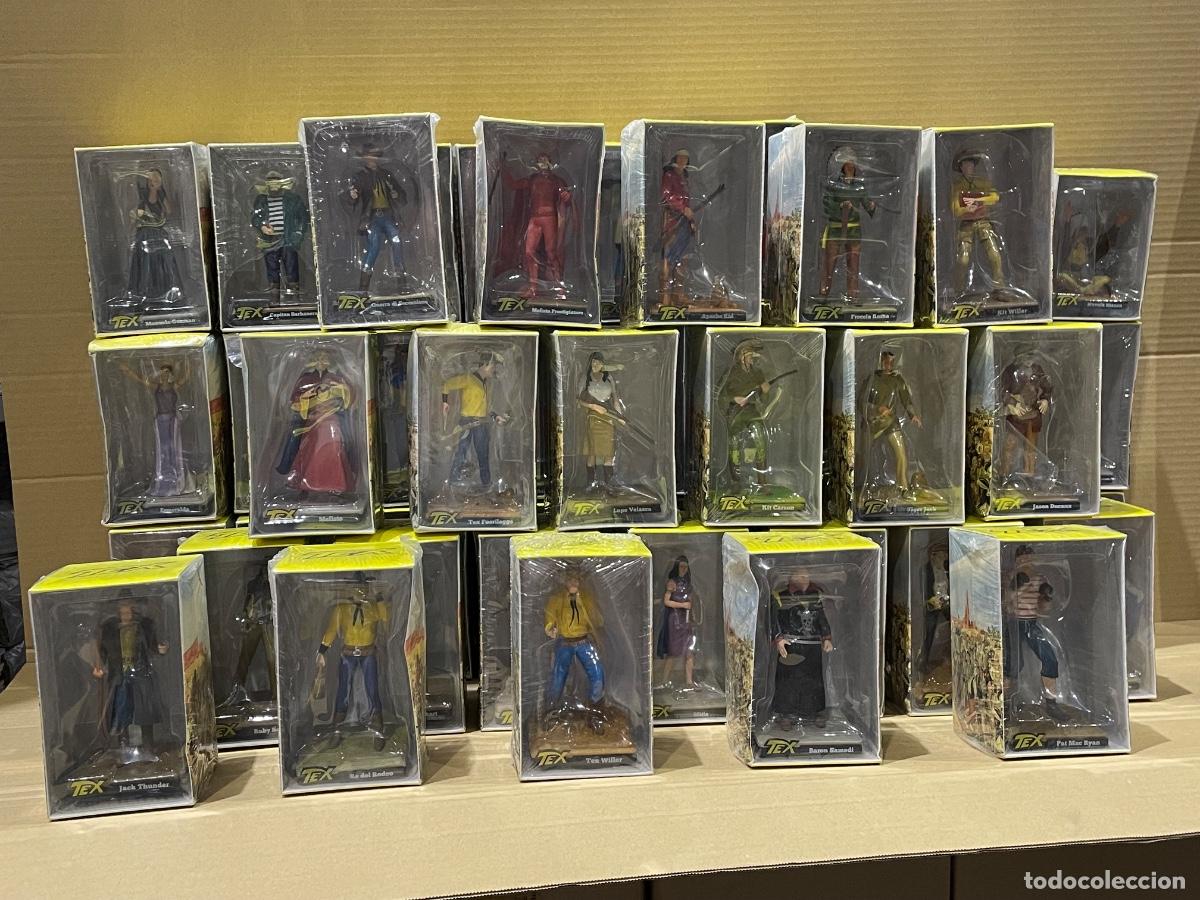 Figuras de goma y PVC: Figuras Tex - Colecci&oacute;n Completa de 50 Figuras con todos los Personajes de Tex - Bonelli 2018