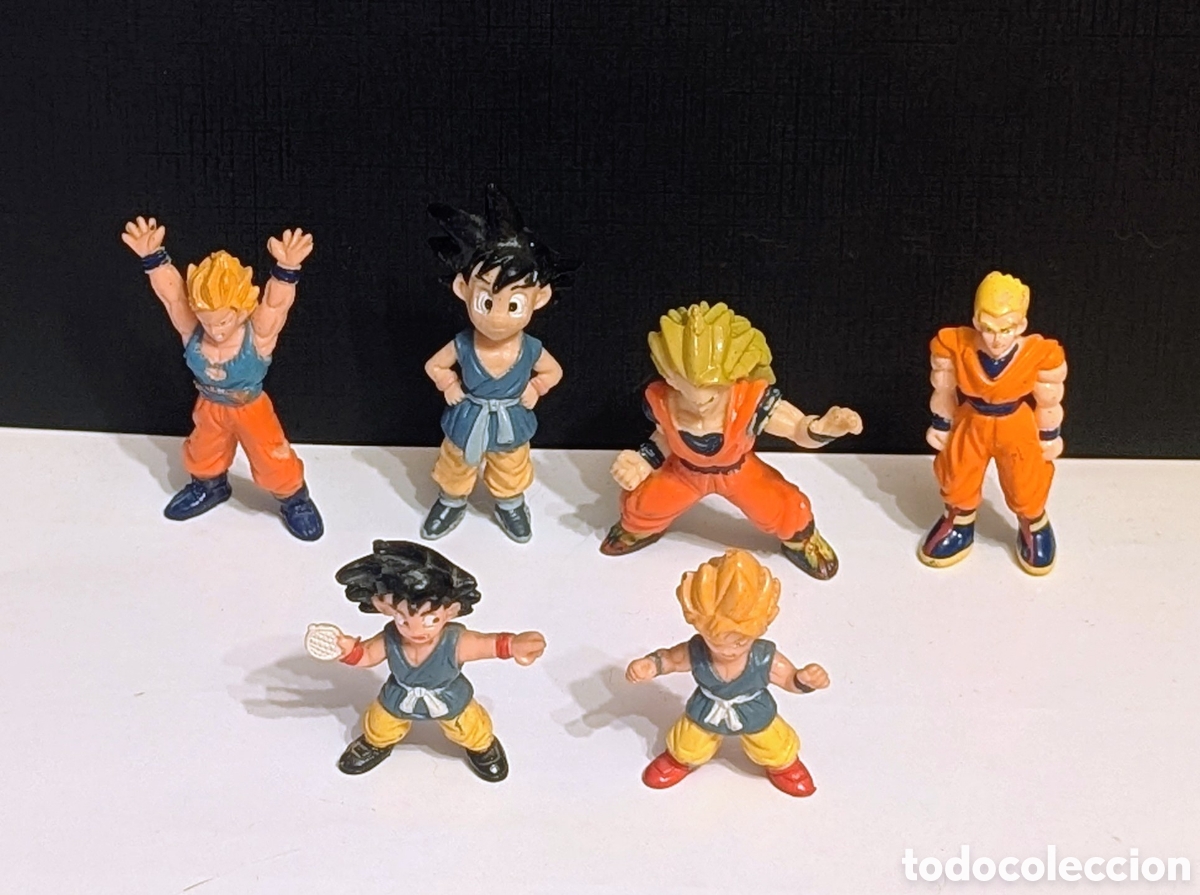 Figuras de goma y PVC: Lote figuras mu&ntilde;ecos Dragon Ball Z. Goku. Bola de Dragon. Bola de Drac