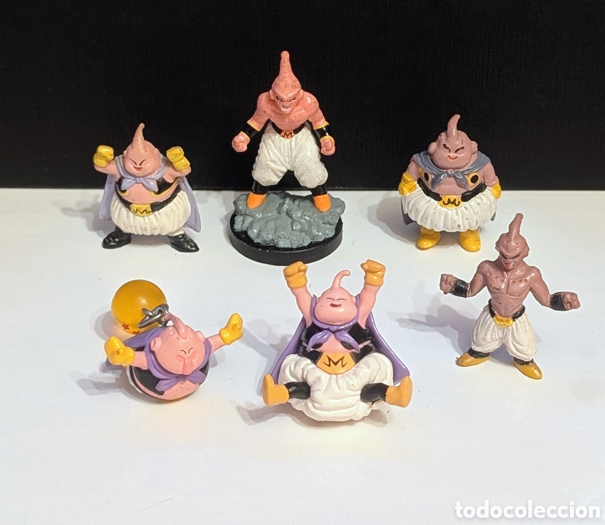 Figuras de goma y PVC: Lote mu&ntilde;ecos figuras Dragon Ball Z. Majin Boo. Bola de Dragon. Bola de Drac