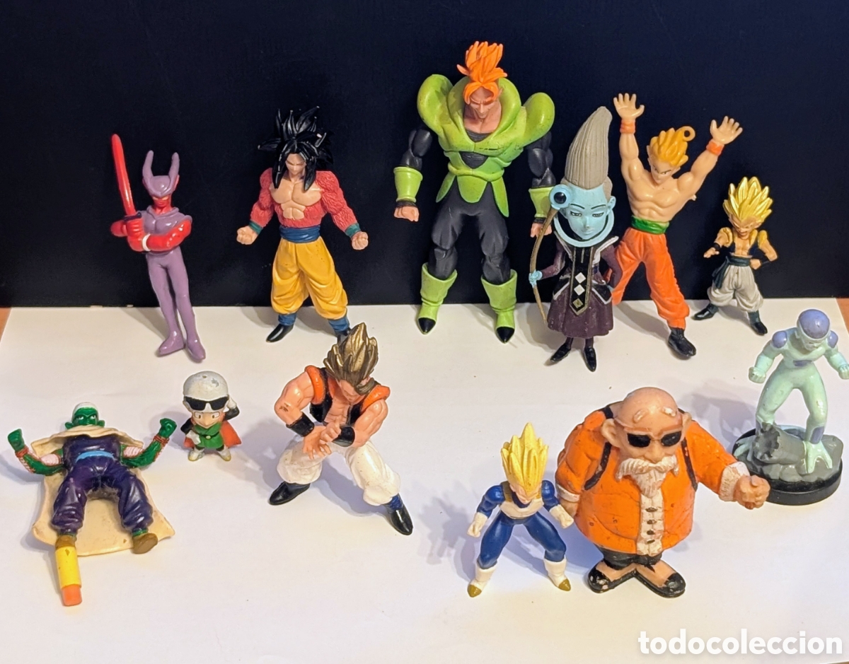 Figuras de goma y PVC: Lote figuras mu&ntilde;ecos Gashapon. Dragon Ball Z. Bola de Dragon. Bola de Drac