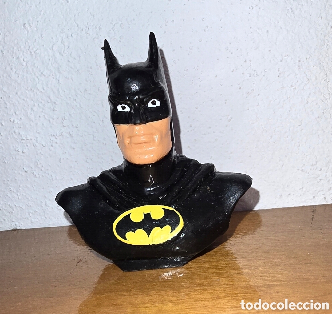 Figuras de goma y PVC: Figura pvc goma maciza busto Batman Bully del a&ntilde;o 79 DC Comics mu&ntilde;eco superh&eacute;roe nuevo