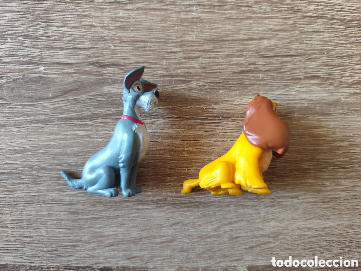 Figuras de goma y PVC: 2 Figuras Pvc Dama y el Vagabundo Disney precio por las 2
