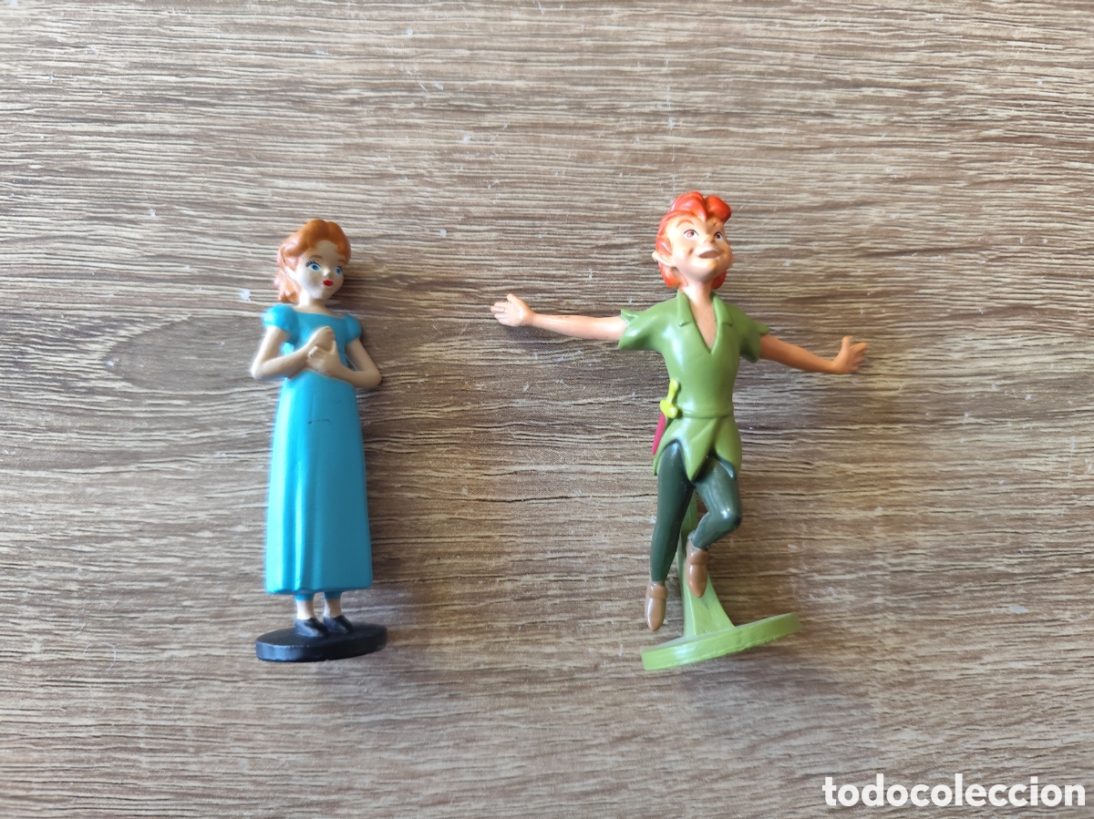 Figuras de goma y PVC: 2 Figuras Pvc Peter Pan y Wendy Disney precio por las 2