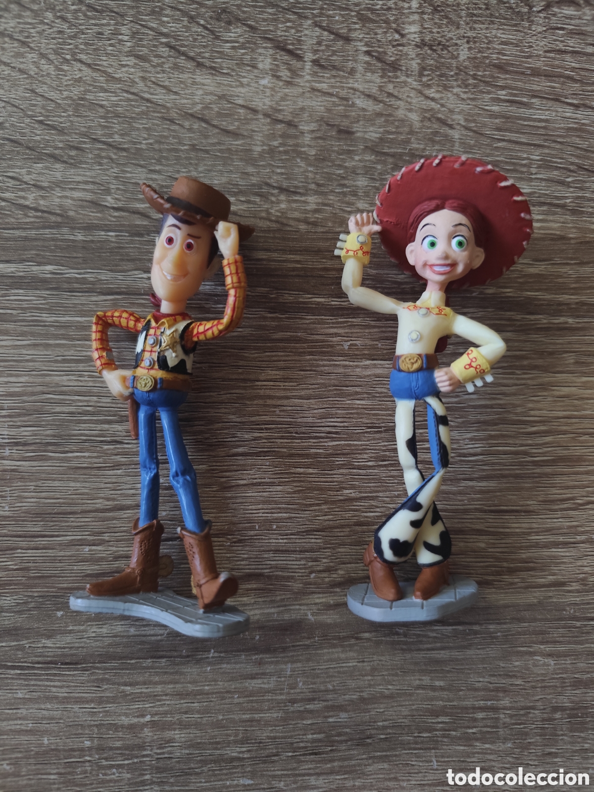 Figuras de goma y PVC: 2 Figuras Pvc Woody y Jessie Toy Story Bullyland precio por las dos