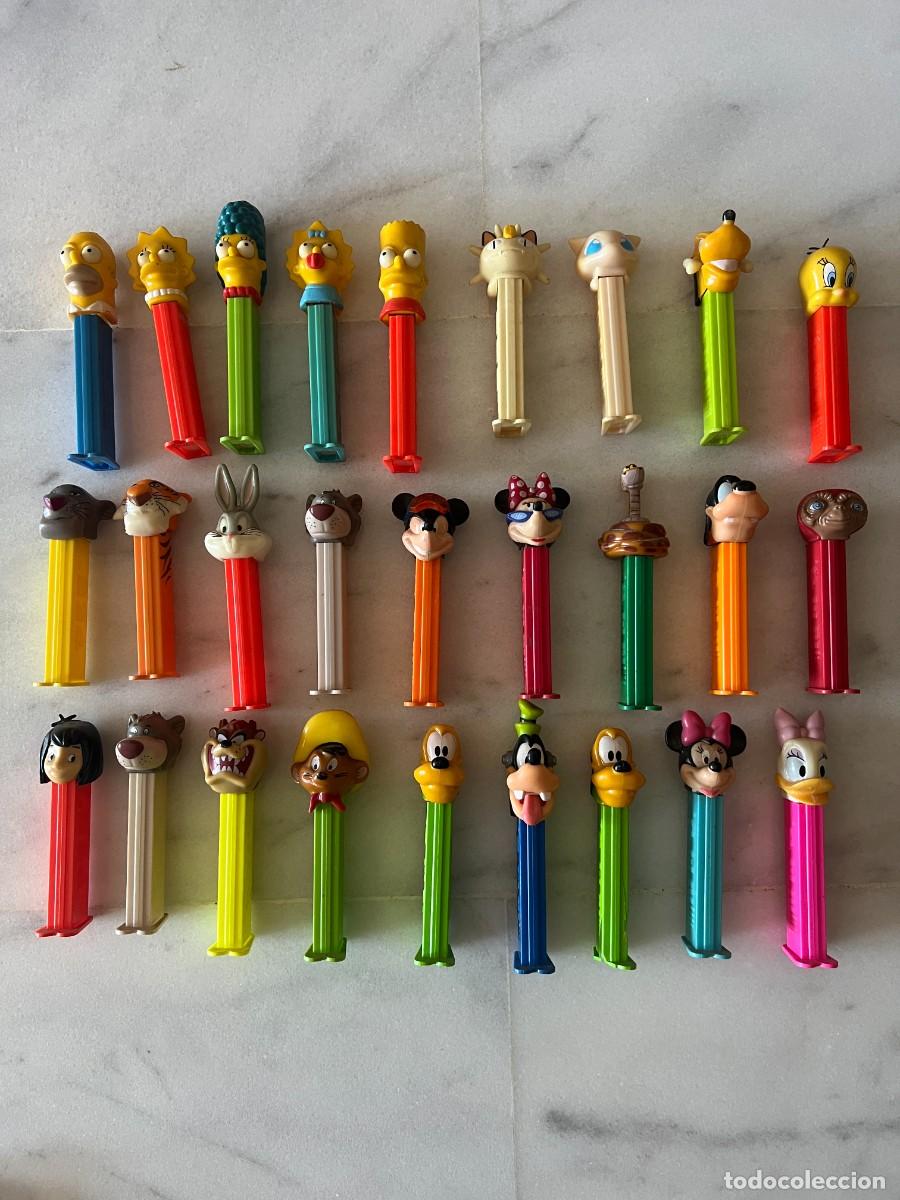 Figuras de goma y PVC dispensador PEZ: 29 DISPENSADORES PEZ SIMPSONS DISNEY POKEMON WARNER ET MICKEY MOUSE
