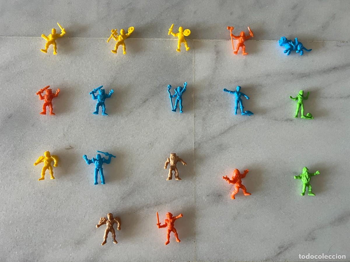 Figuras de goma y PVC: 17 figuras de Masters del Universo He-Man MOTU Dunkin Panrico Fisto Skeletor 1985