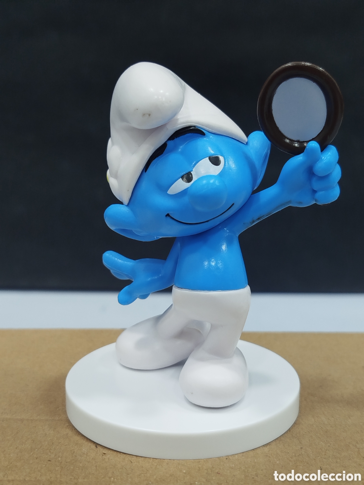 Figuras de goma y PVC: Figura pvc Los pitufos Vanidoso Presumid Peyo 2016
