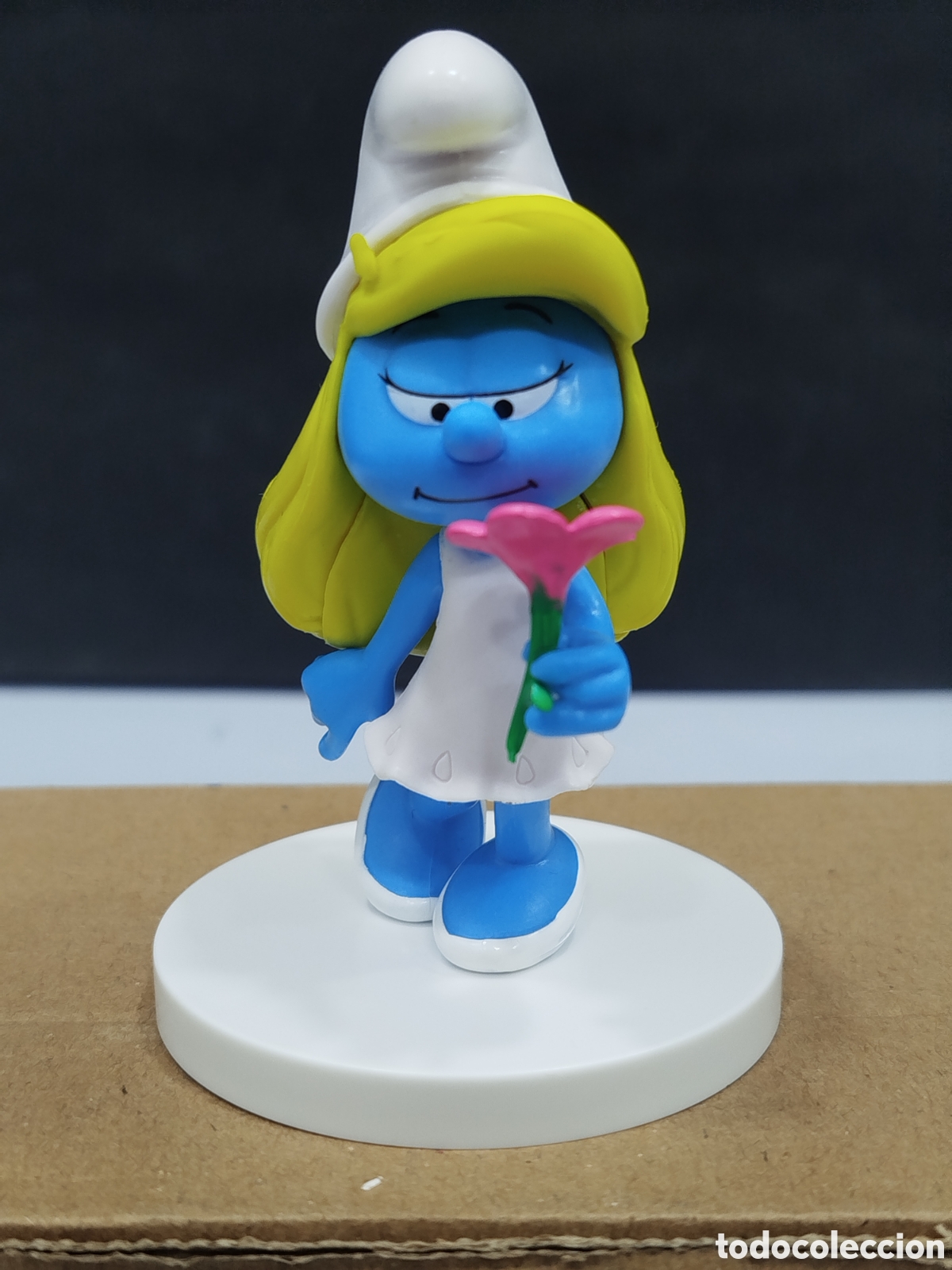 Figuras de goma y PVC: Figura pvc Los pitufos Pitufina Peyo 2016