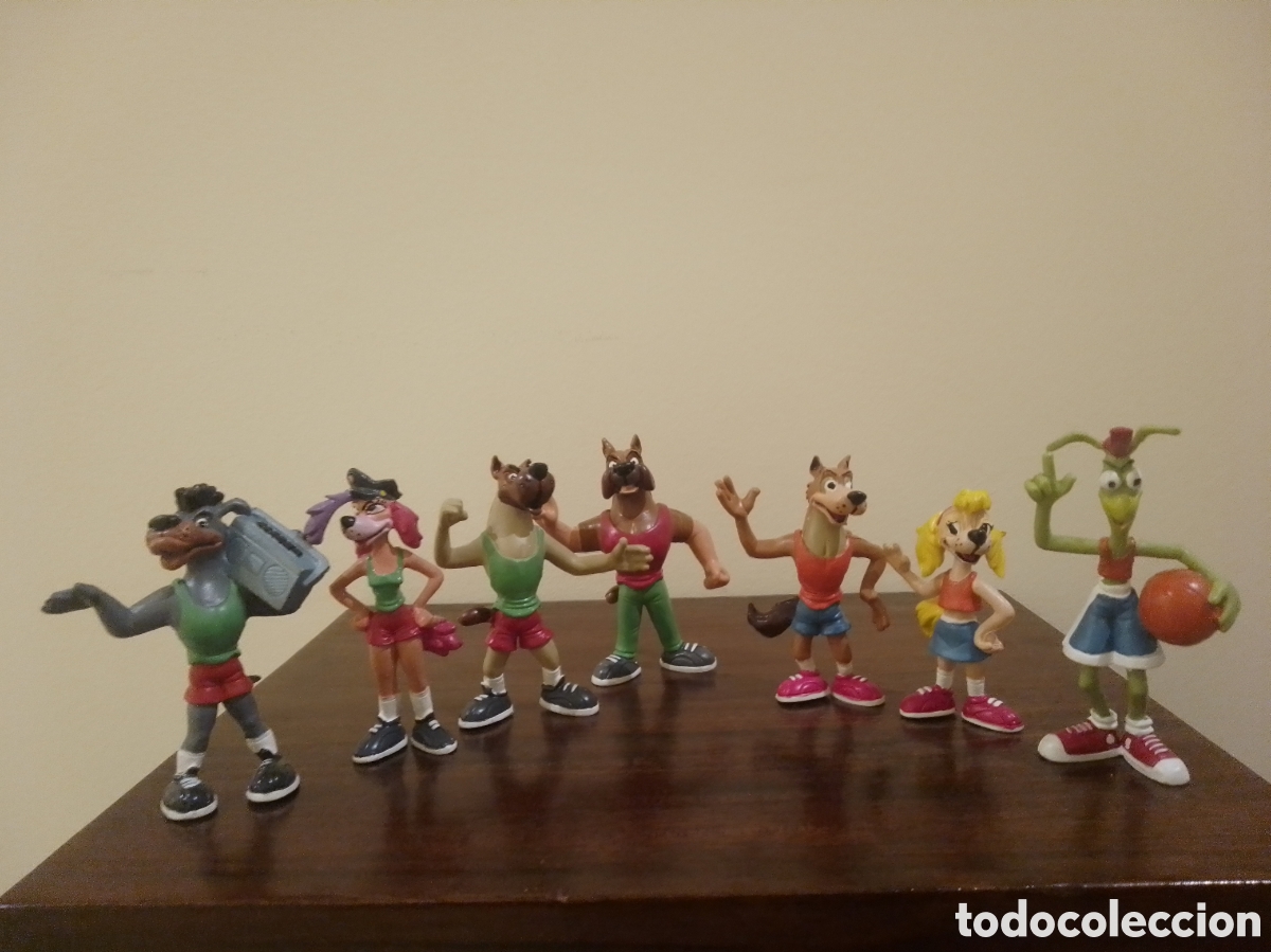 Figuras de goma y PVC: Lote 7 figuras goma PVC Basket Fever - Basquet - D'Ocon Films Minis - 1993 - &iexcl;Nuevas de almac&eacute;n!