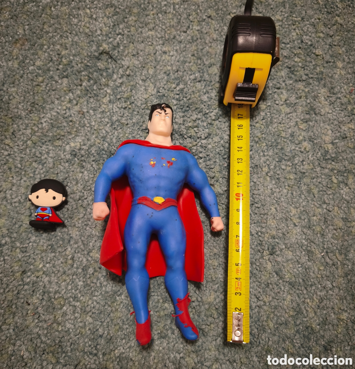 Figuras de goma y PVC: Figura flexible Superman retro - Foto 4
