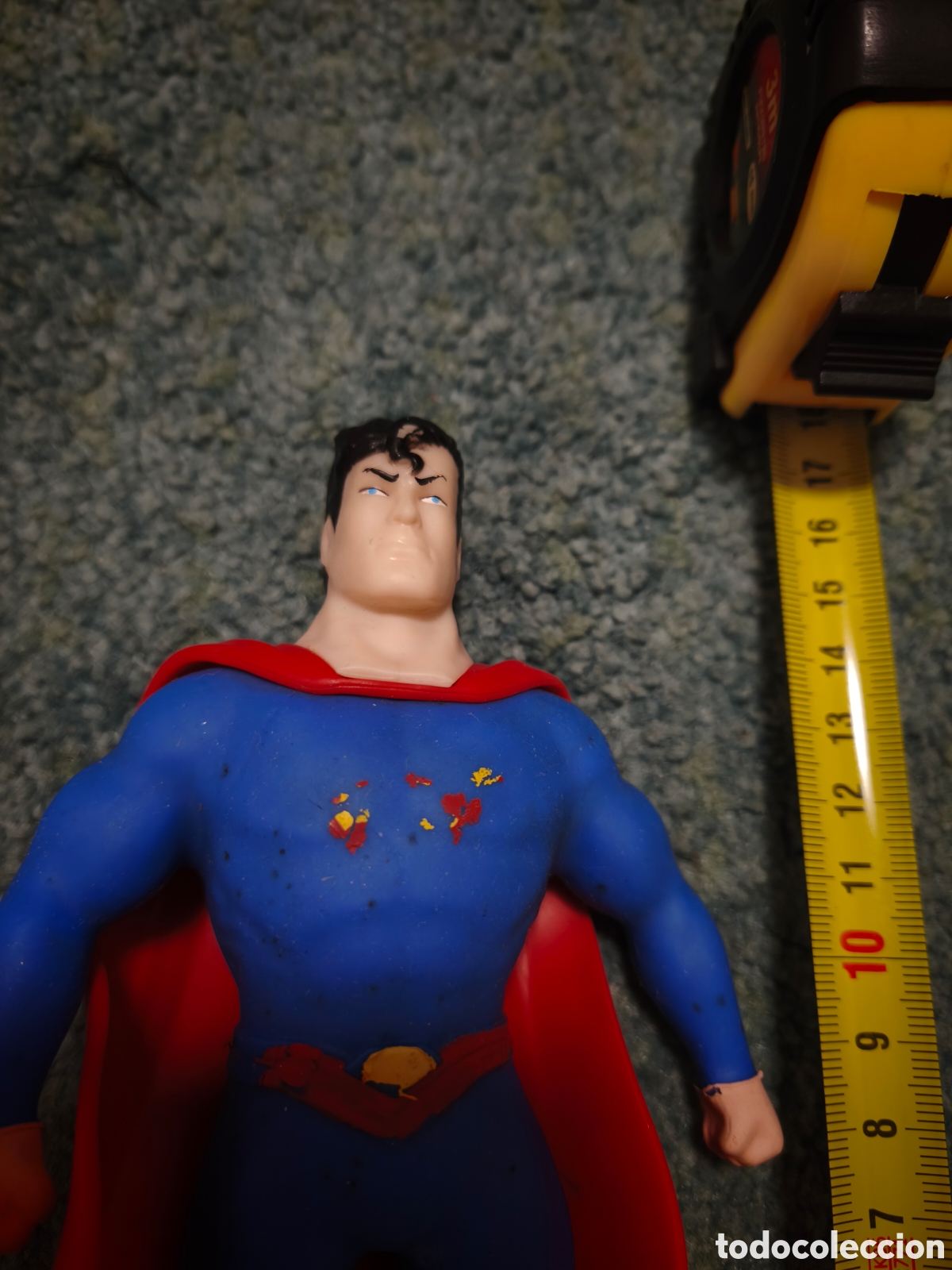 Figuras de goma y PVC: Figura flexible Superman retro - Foto 5