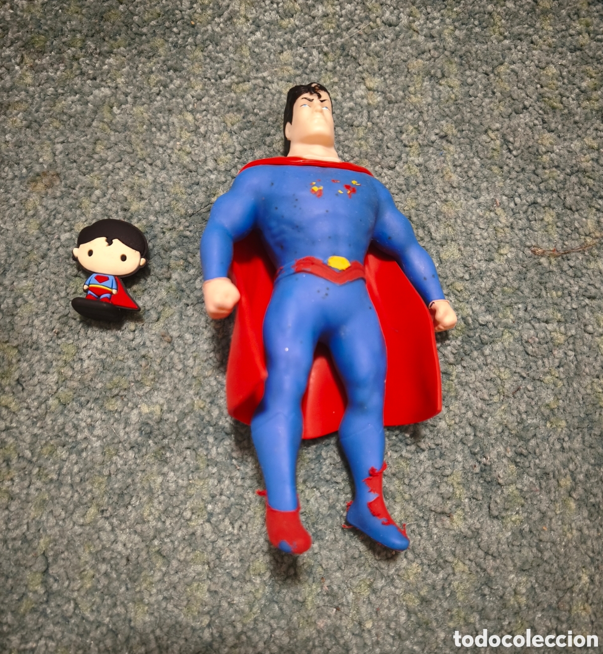 Figuras de goma y PVC: Figura flexible Superman retro