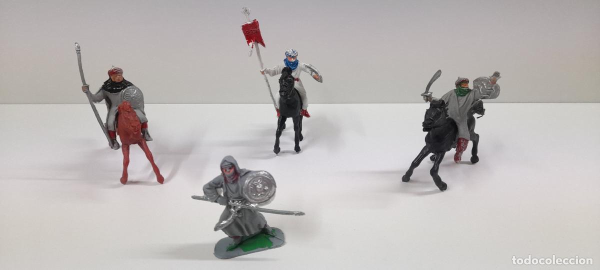 Figuras de goma y PVC: GUERREROS ARABES / SARRACENOS . REALIZADOS POR JECSAN . ORIGINAL A&Ntilde;OS 60 / 70
