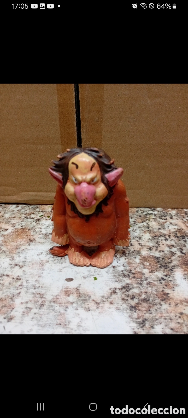 Figuras de goma y PVC: Figura troll de david el gnomo