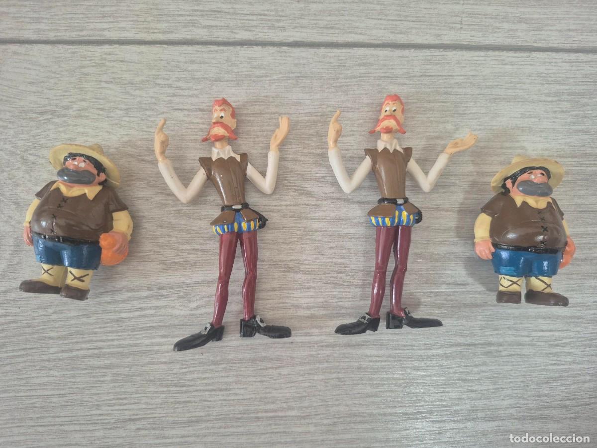 Figuras de goma y PVC: LOTE FIGURAS PVC SANCHO QUIJOTE CERVANTES DULCINERA FIGURES LA MANCHA