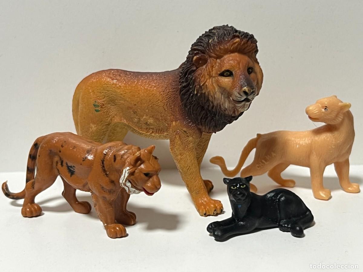 Figuras de goma y PVC: FIGURA ANIMALES SALVAJES, 7 CMS LOTE X4