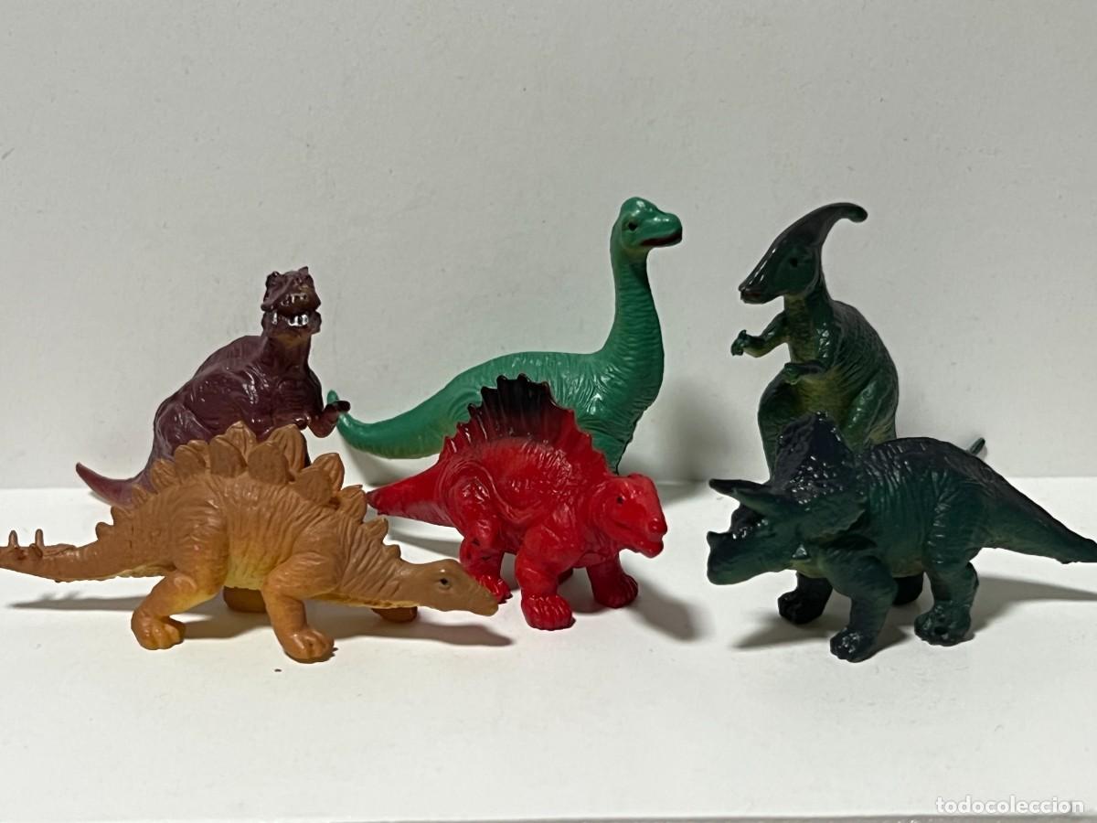 Figuras de goma y PVC: FIGURA DINOSAURIOS, 4 CMS LOTE X4