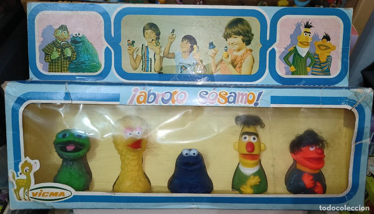 Figuras de goma y PVC: oya coleccionistas ! caja Barrio sesamo marionetas dedo goma a&ntilde;os 80 Vicma no comics spain yolanda