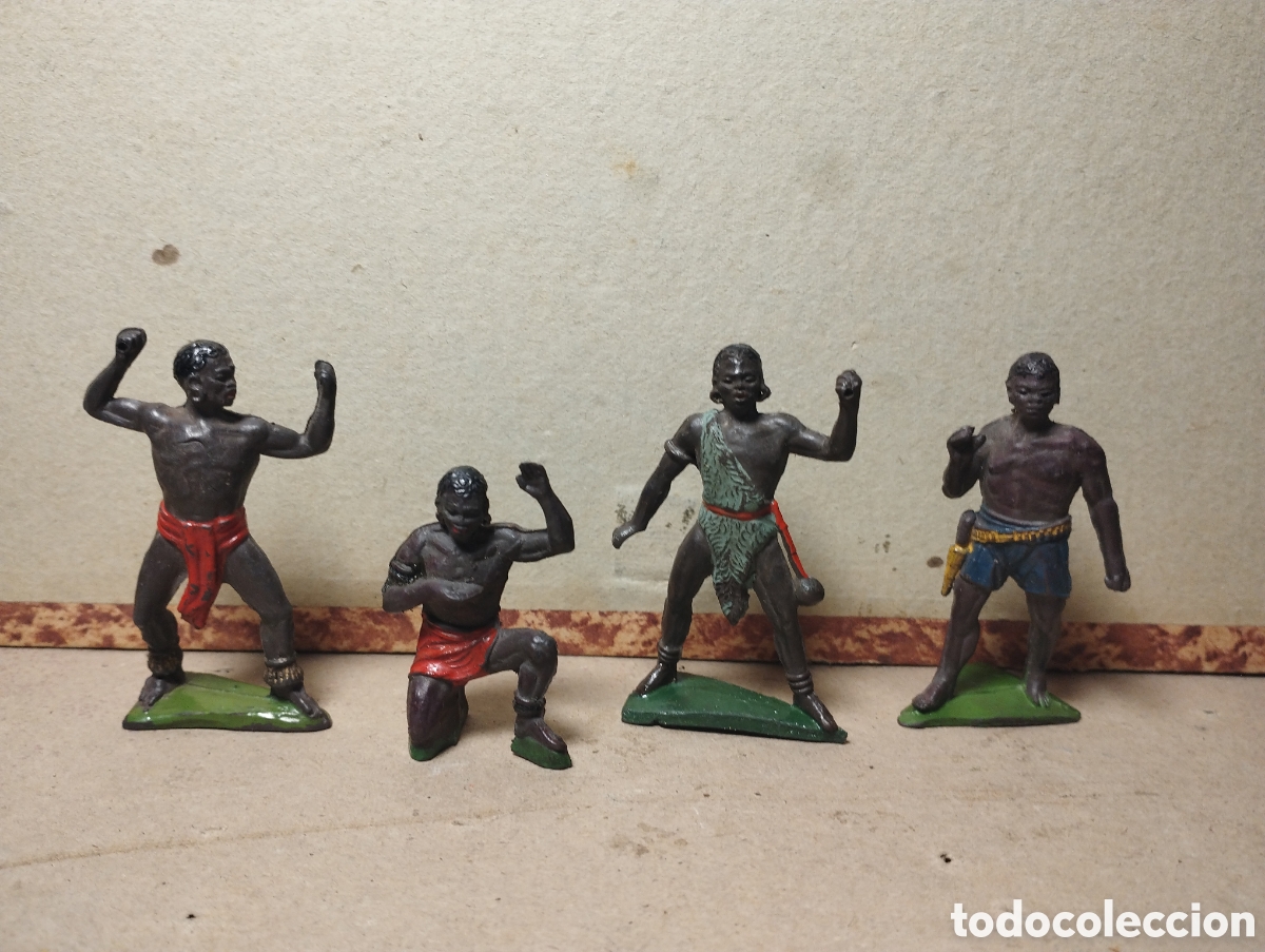Figuras de goma y PVC: Reamsa Jecsan guerreros africanos de goma