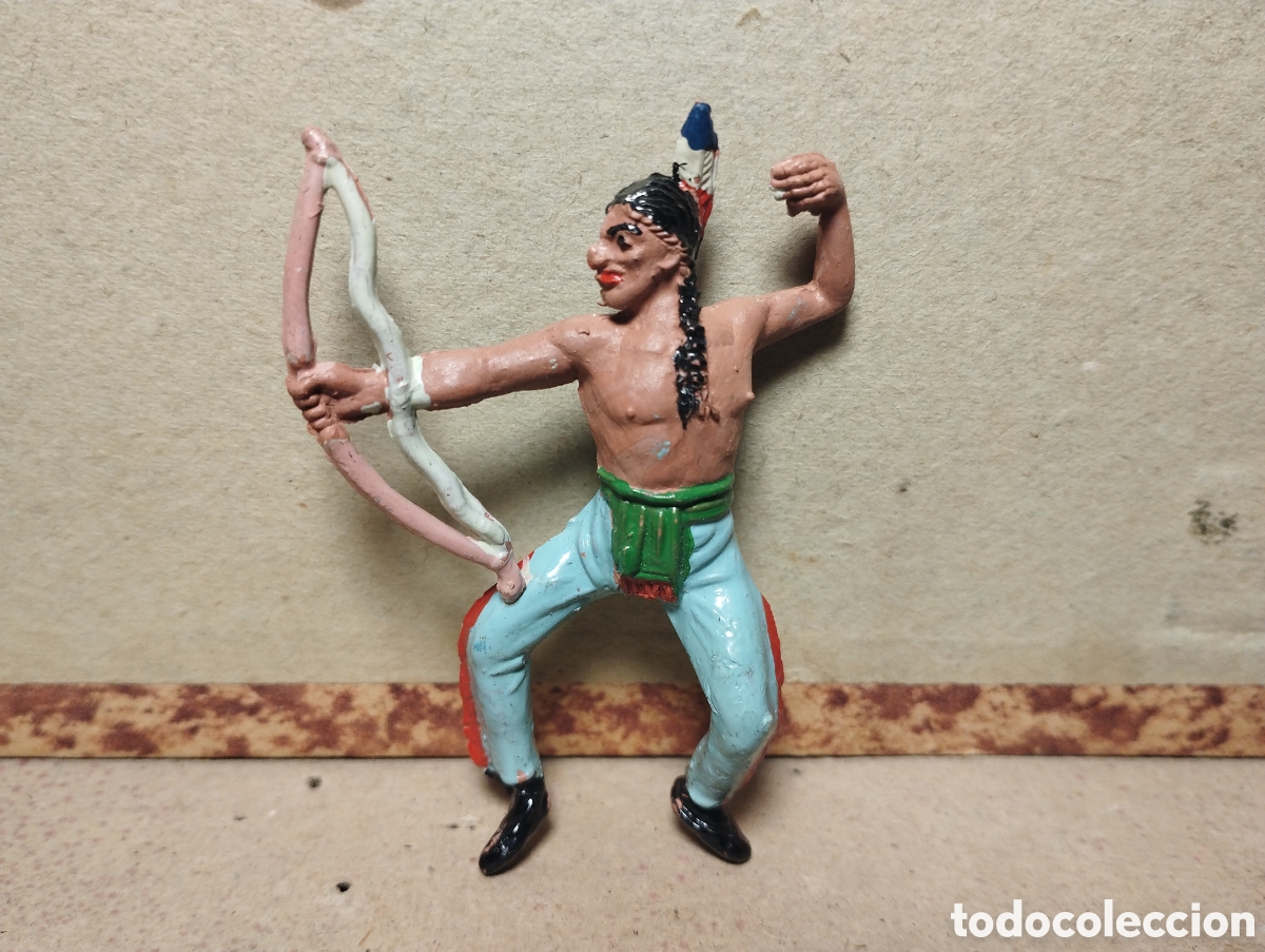 Figuras de goma y PVC: Reamsa Jecsan indio de goma - Foto 1