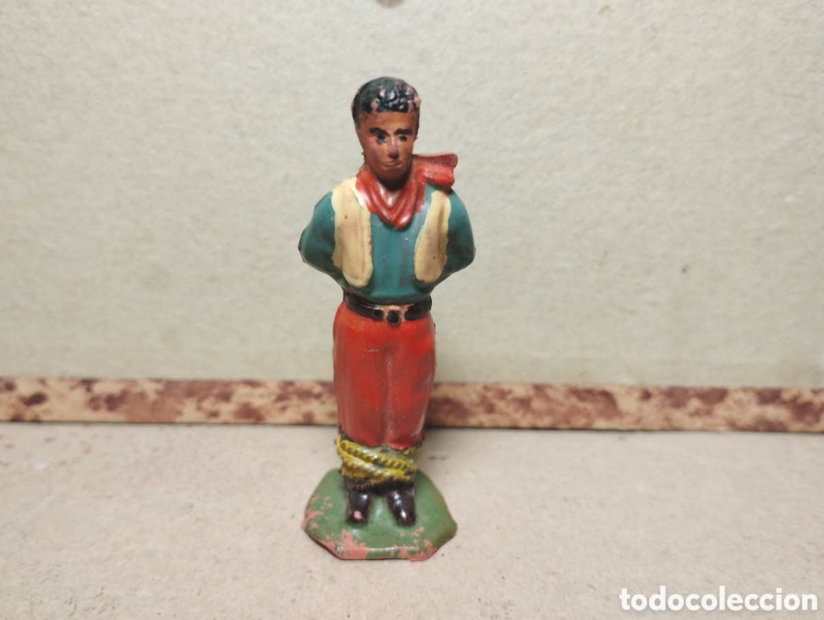 Figuras de goma y PVC: Reamsa vaquero de goma atado poste