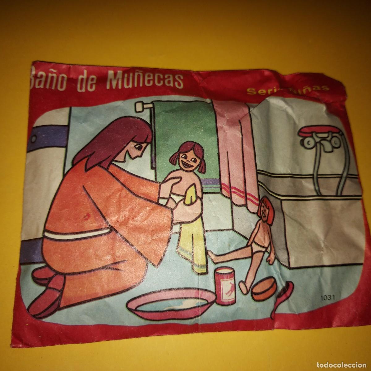 Figuras de goma y PVC: sOBRE SORPRESA. BA&Ntilde;O DE MU&Ntilde;ECAS. MONTAPLEX. HOBBY-PLAST.