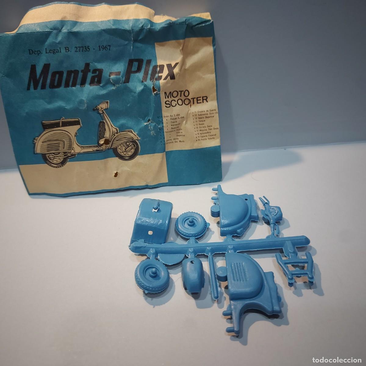 Figuras de goma y PVC: MONTA-PLEX, MOTO SCOOTER, MONTAPLEX, 1967