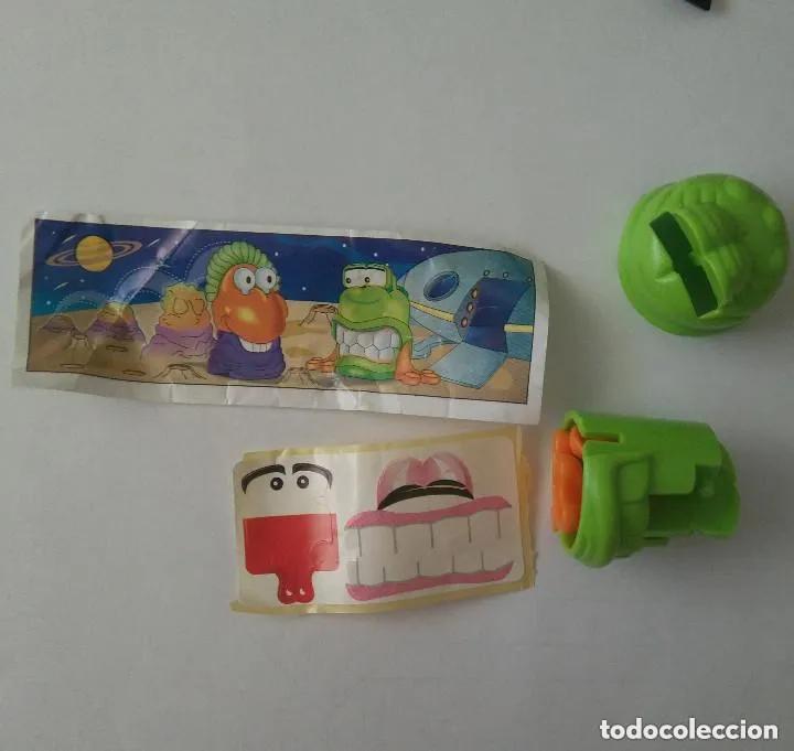 Figuras de goma Kinder: kinder monstruo extraterrestre alienigena montable bpz papel sticker pegatina antiguo k03 03