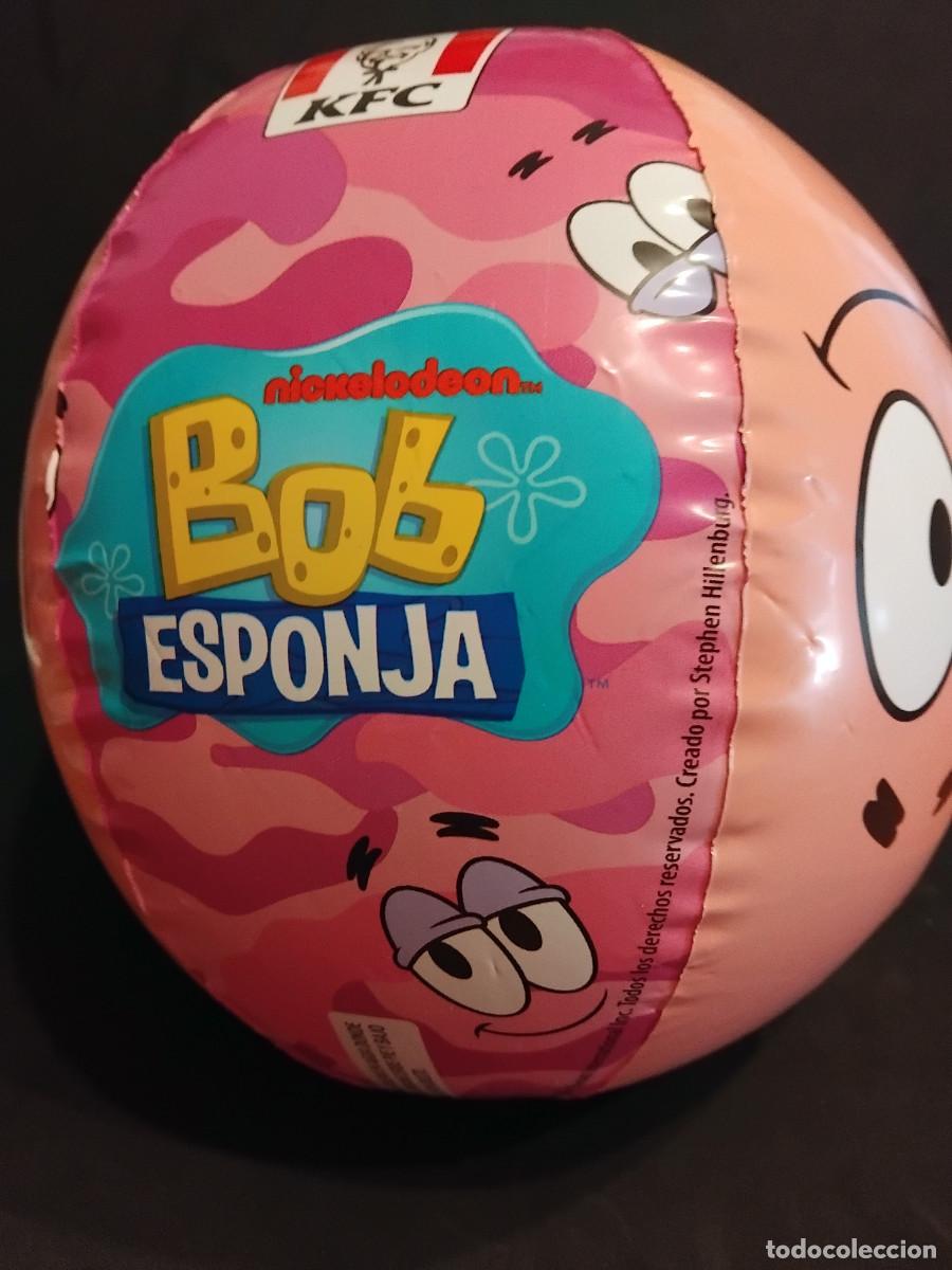 Figuras de goma y PVC: Pelota inflable bal&oacute;n de playa de Bob Esponja KFC