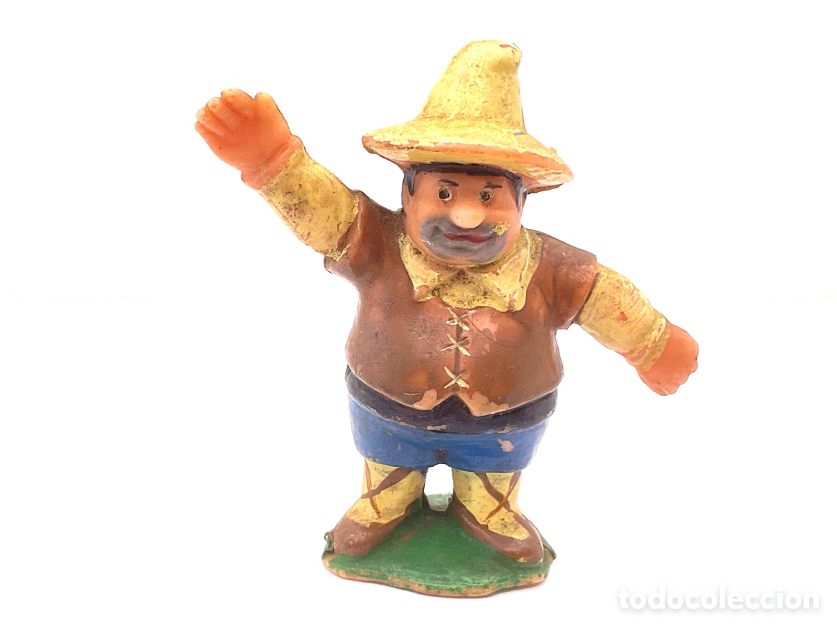 Figuras de goma y PVC: ANTIGUA FIGURA EN PLASTICO DE SANCHO PANZA. A&Ntilde;OS 80.