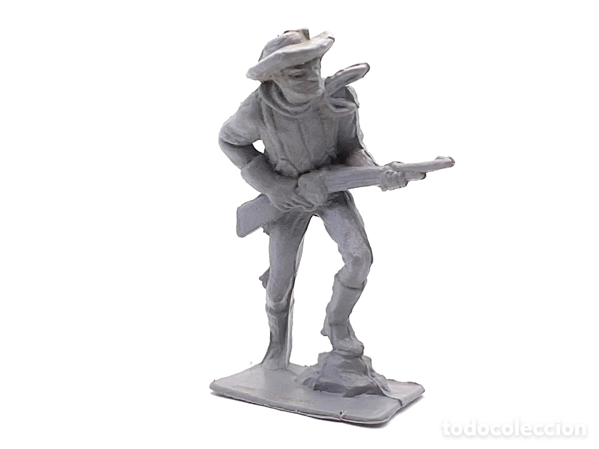 Figurines en Caoutchouc et PVC: ANTIGUA FIGURA EN PLASTICO DE SOLDADO CONFEDERADO.