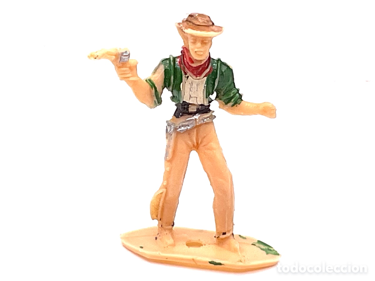 Figuras de goma y PVC: ANTIGUA FIGURA DEL OESTE EN PLASTICO . COWBOY DE COMANSI. 50 MM