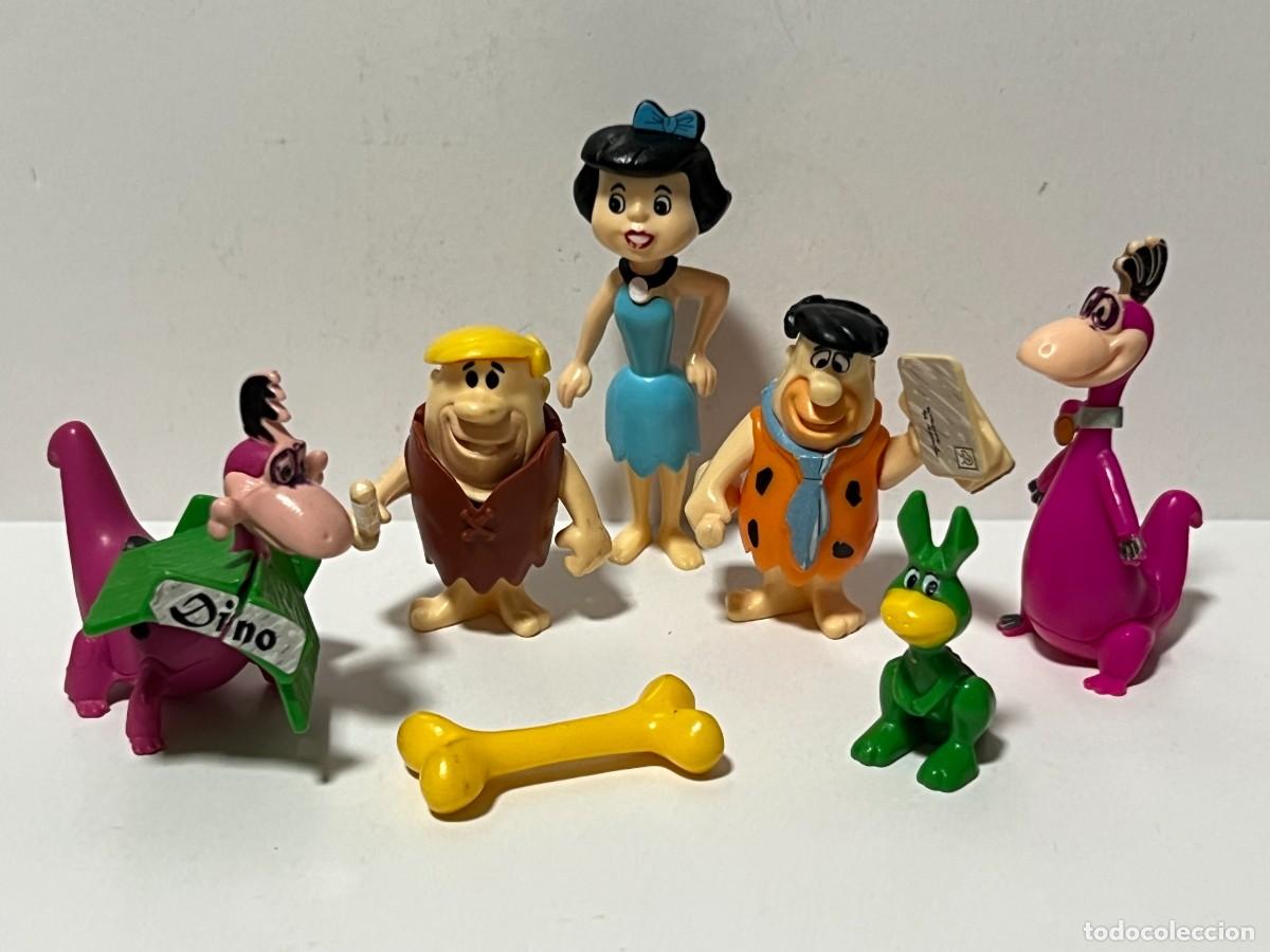 Figuras de goma y PVC: FIGURA HUEVO KINDER, LOS PICAPIEDRAS, THE FLINTSTONES, LOTE 4