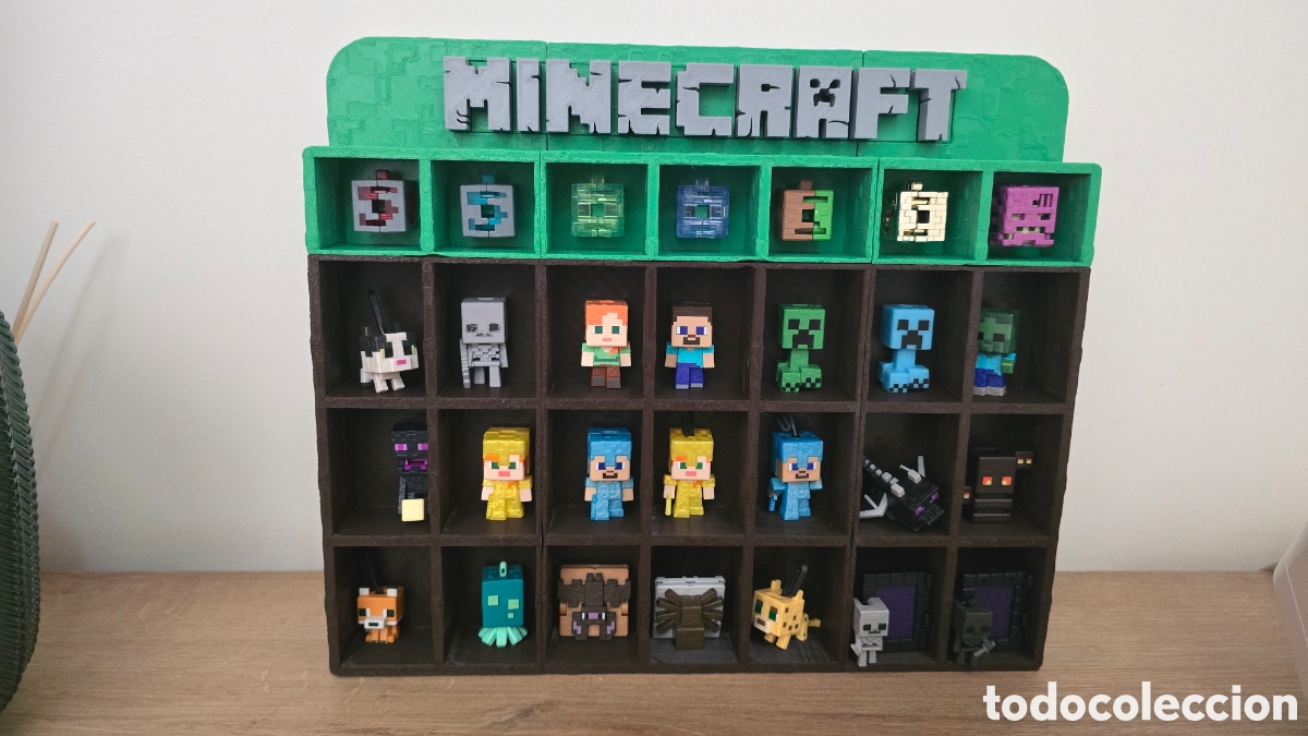 Figuras de goma Kinder: Minecraft Kinder Joy Expositor 3D - Foto 3