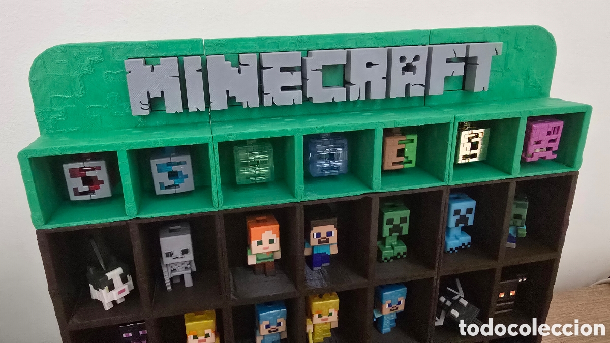 Figuras de goma Kinder: Minecraft Kinder Joy Expositor 3D - Foto 5