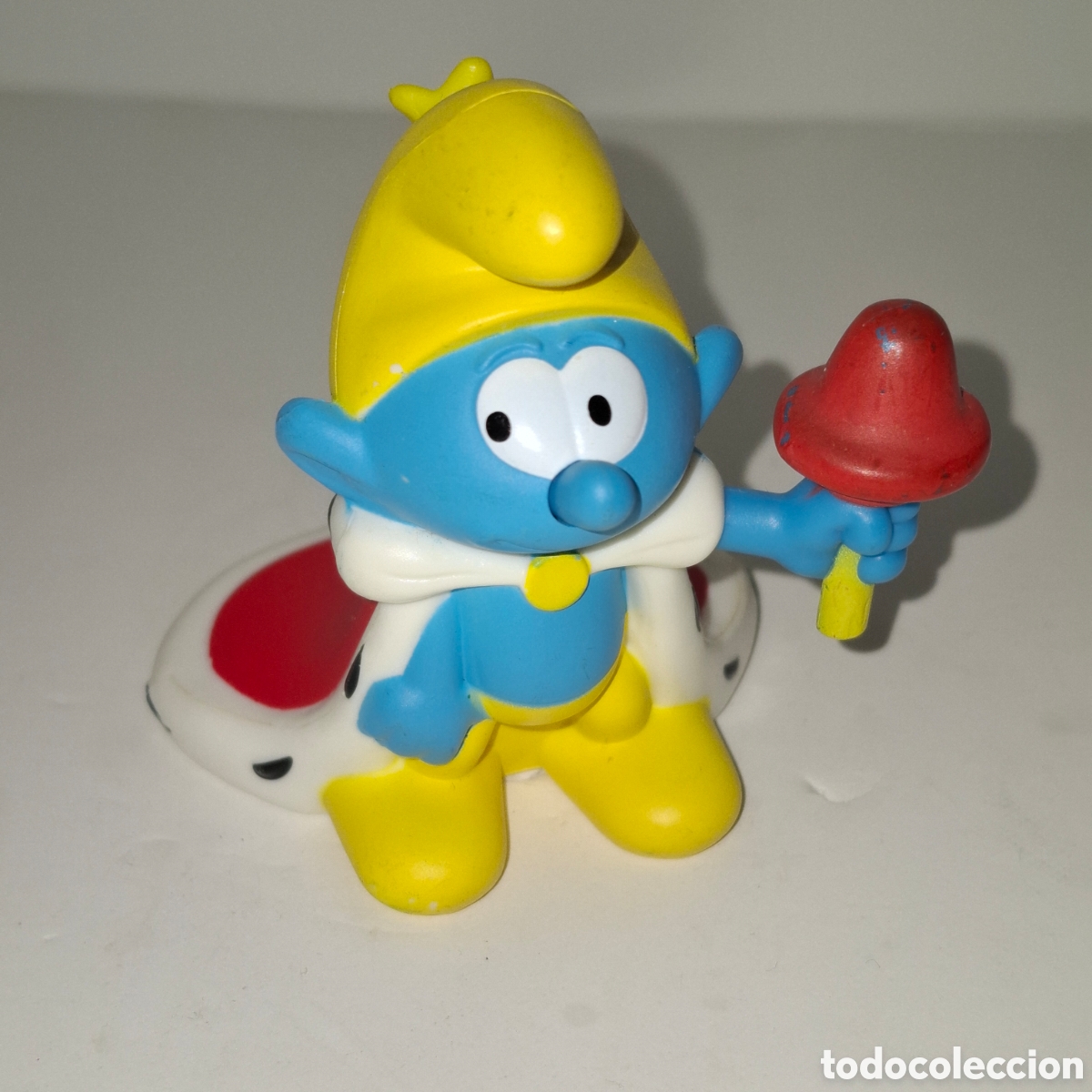 Figuras de goma y PVC: FIGURA PROMOCIONAL HAPPY MEAL MCDONALD'S PREMIUM MCDONALDS HAPPY MEAL 2018 REY PITUFO PEYO SMURFS