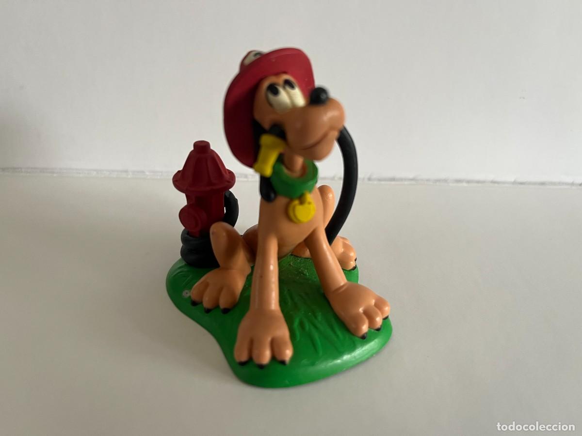 Figuras de goma y PVC: Disney Pluto bombero #194, 7cm.
