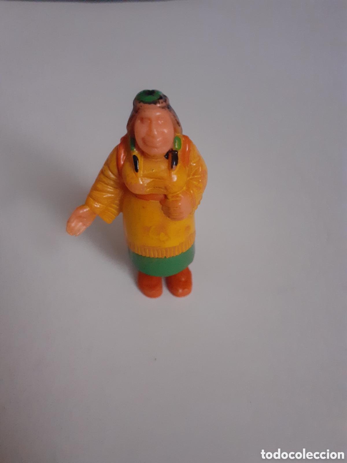 Figuras de goma y PVC: FIGURA INDIA CON NI&Ntilde;O EXIN WEST ORIGINAL