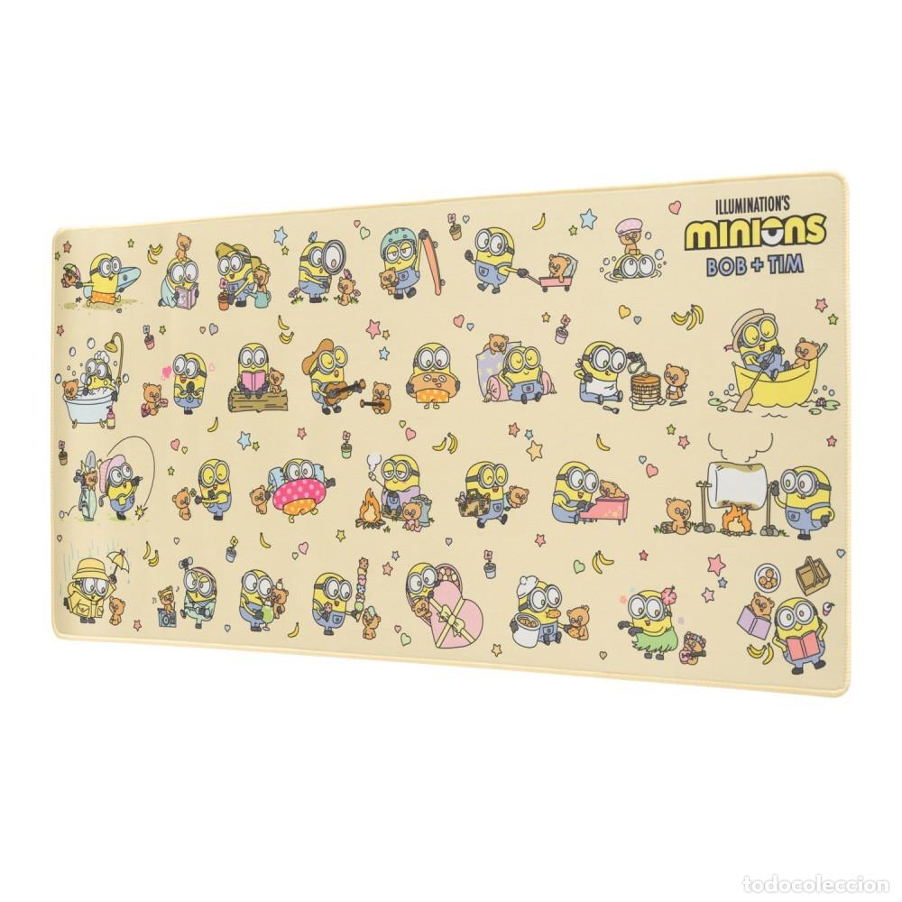 Figuras de goma y PVC: Alfombrilla Rat&oacute;n XXL Minions Bob y Tim (80 x 35 cm)