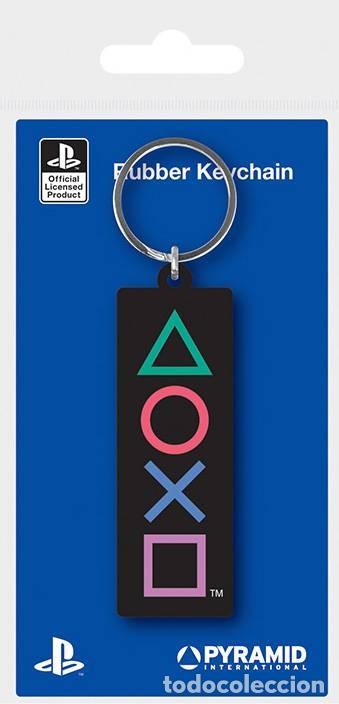 Gummi- und PVC-Figuren: Llavero Playstation - Logo