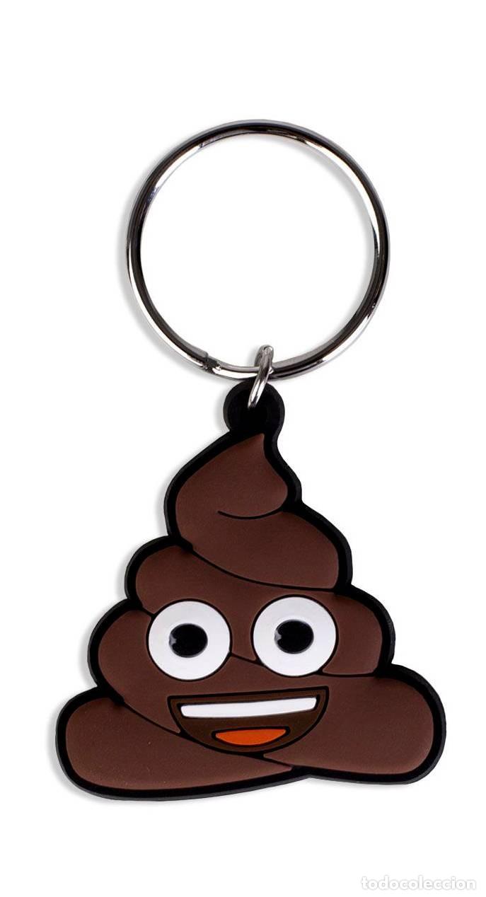 Gummi- und PVC-Figuren: Llavero Emoji Poop