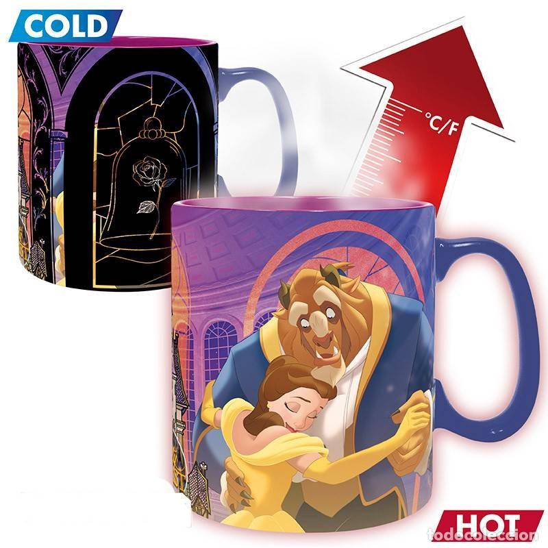 Figuras de goma y PVC: Taza Termica La Bella y La Bestia - Disney