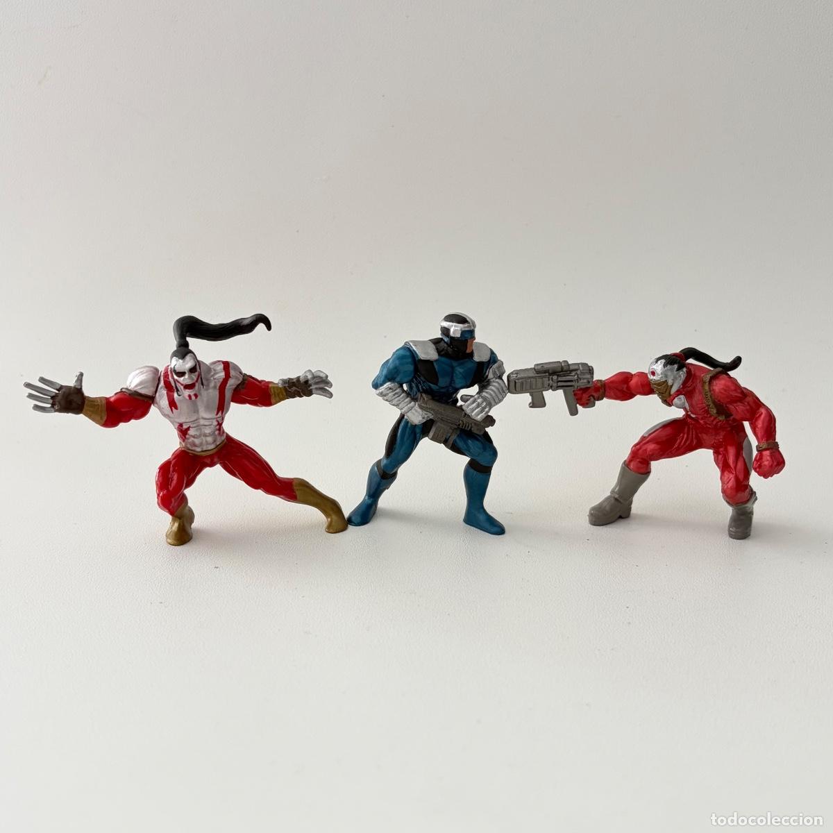 Figuras de goma y PVC: figuras mu&ntilde;ecos Cyber Force Ripclaw Dark Shield Gunmen Mattel 1995