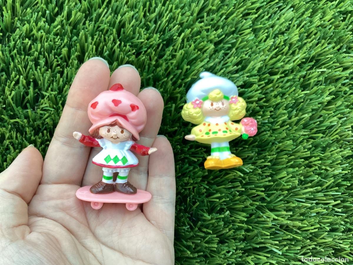 Figuras de goma y PVC: Lote de Strawberry Shortcake y Lemon Meringue. Tarta de Fresa y Merengue de Lim&oacute;n