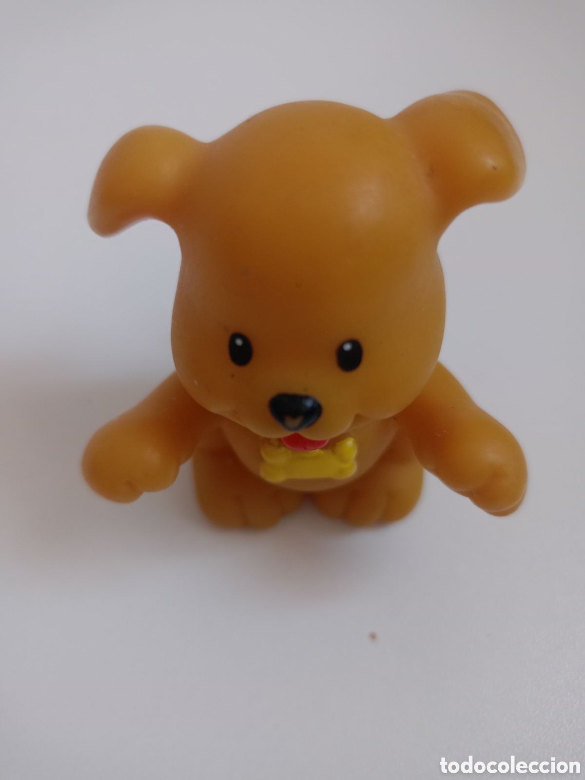 Figuras de goma y PVC: Perrito goma Little people de Fisher Price