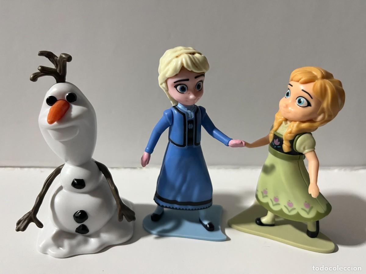 Figuras de goma y PVC: Disney Anna, Elsa y Olaf Frozen #277, 8,5cm.