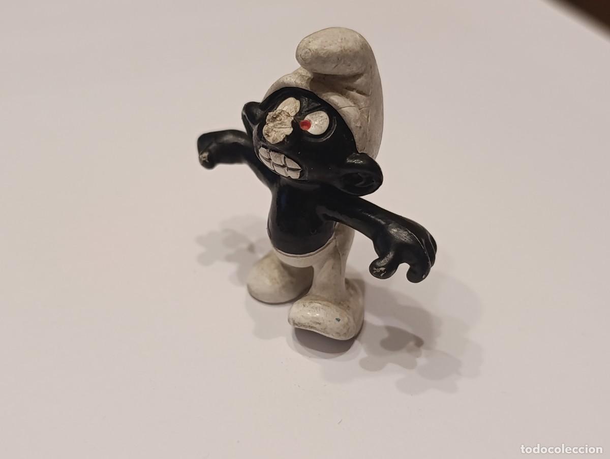 Figuras de goma y PVC: Pitufo Negro Angry Smurf - Foto 2
