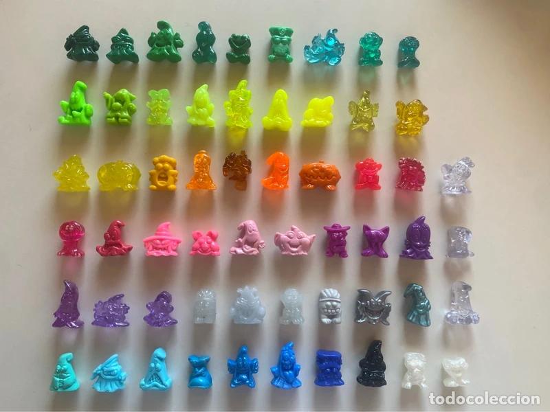 Figuras de goma y PVC: Lote 58 Gogos / Crazy Bones (Magic Box 90s/2000s) - Translucidos, Cristal y Est&aacute;ndar