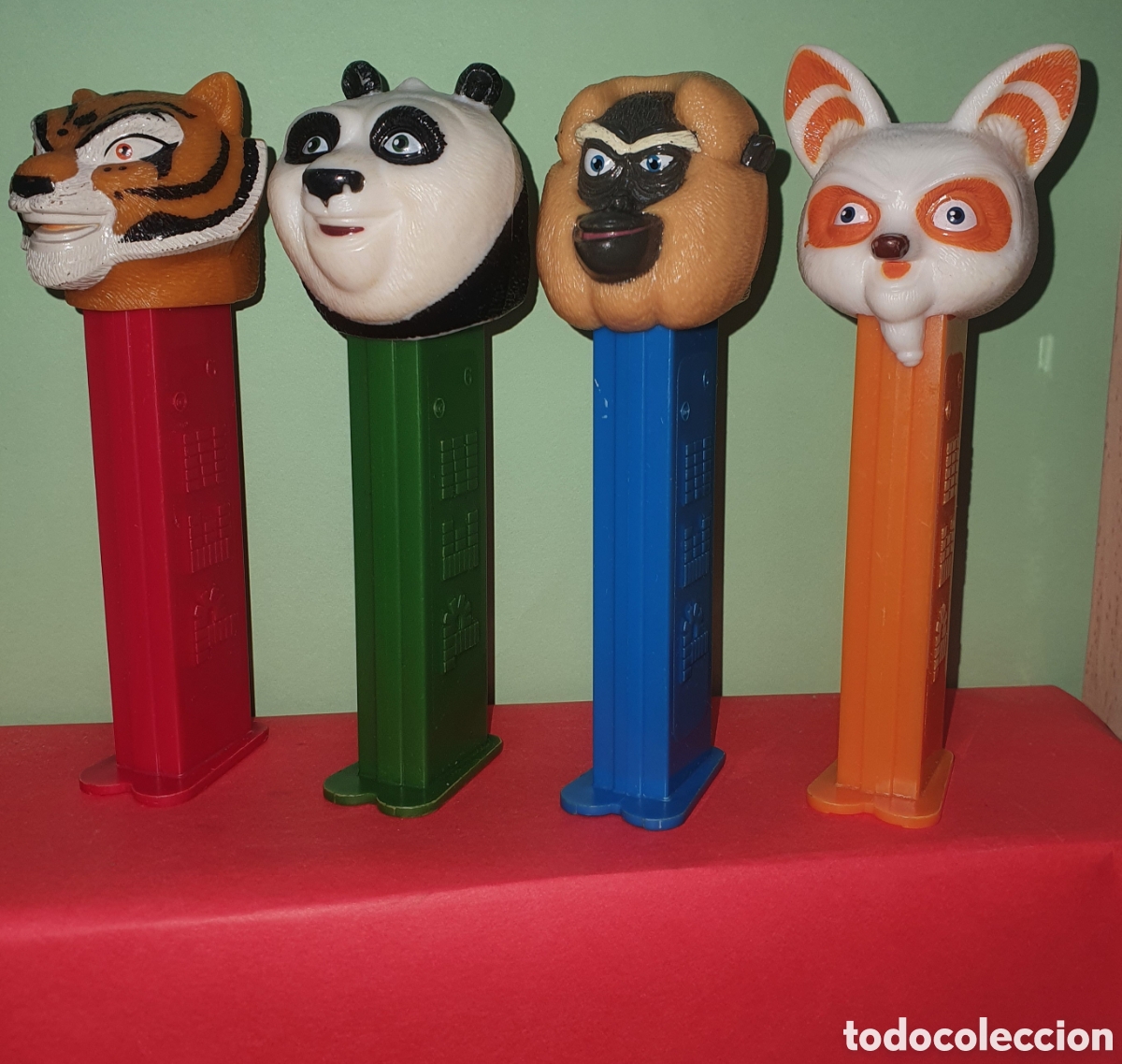 Figuras de goma y PVC dispensador PEZ: Dispensadores Pez Serie Kung fu Panda completa 2009